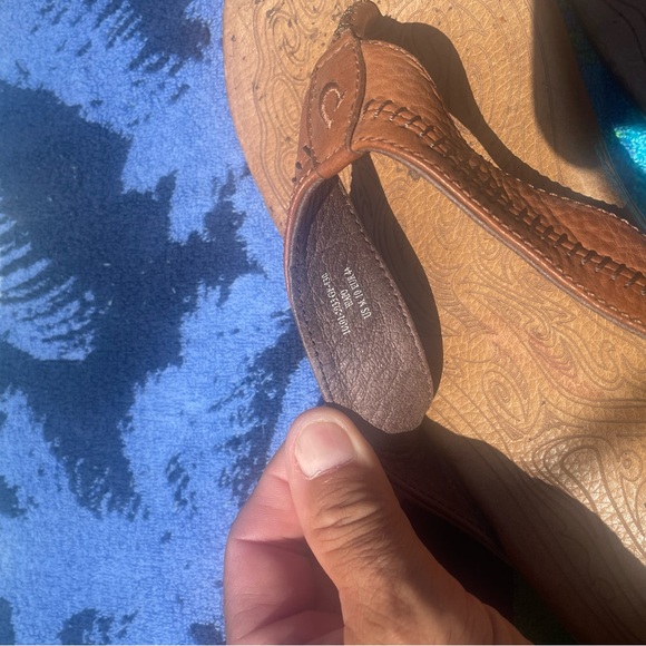 OluKai Brown Leather Sandals